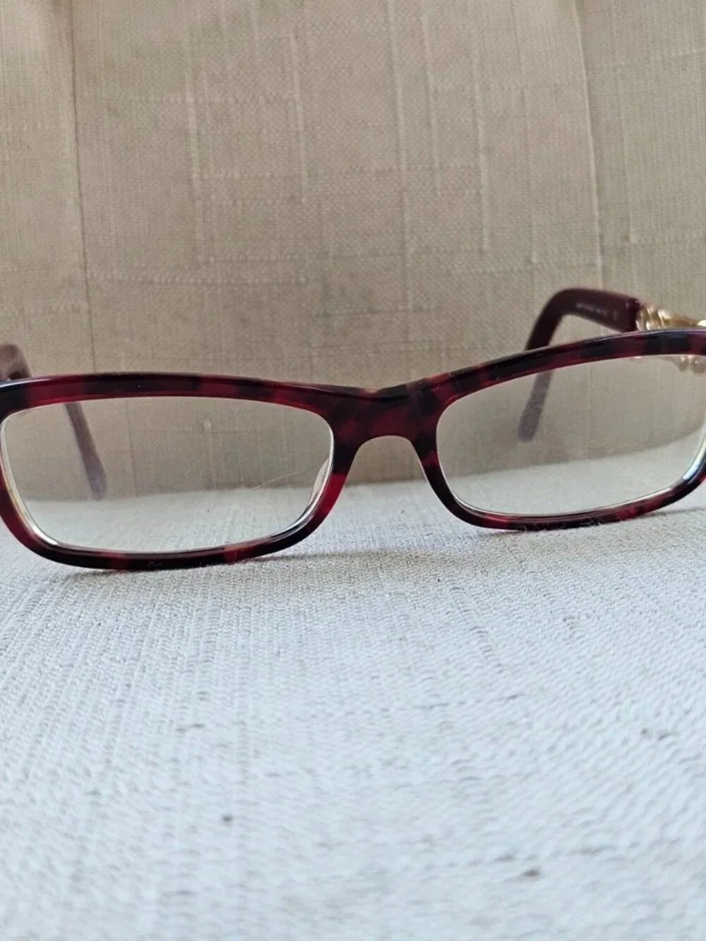 Vintage Jimmy Choo Women Eyeglasses Frame 8RO Eyewear Red Tortoise Glasses Italy